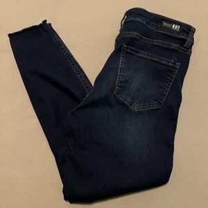 KUT From The Kloth Connie Ankle Skinny Womens 8 Denim Jeans Button Fly Raw Hem